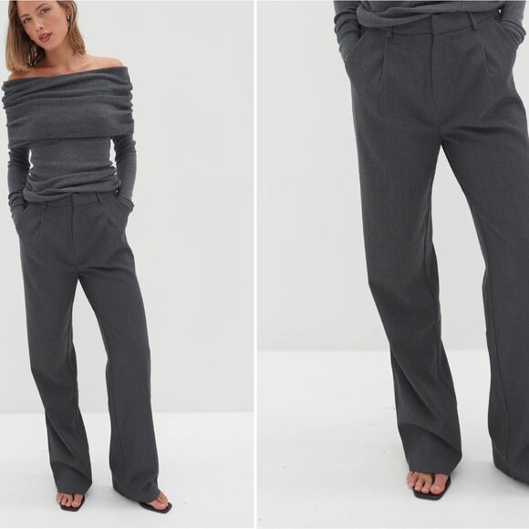 Style Addict Nicholas Pants - Dark Grey - Picture 1 of 1